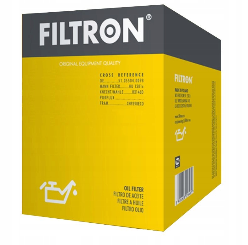 FILTR OLEJU FILTRON OM583H Car type Undefined