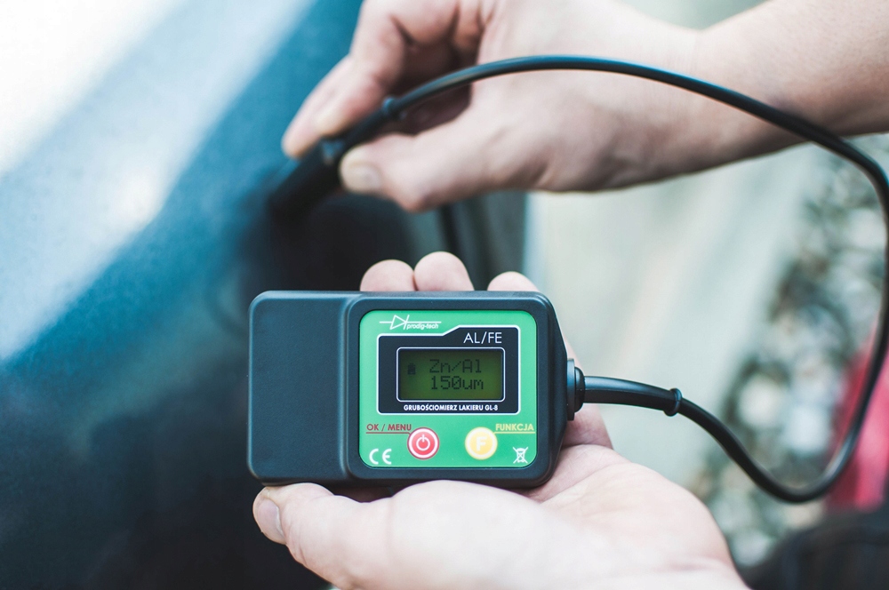 Miernik grubości lakieru tester czujnik GL-8S ETUI Marka Prodig-Tech