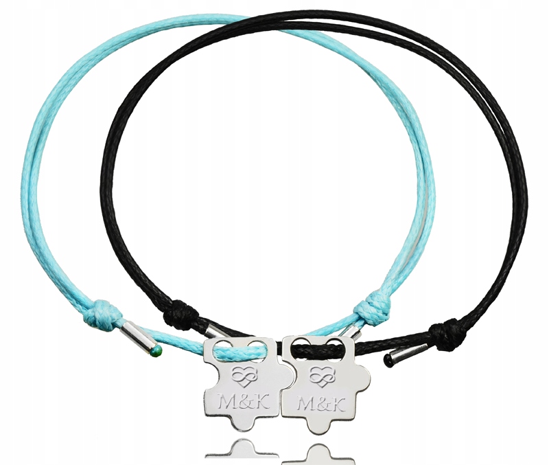 

1023 Bransoletki grawer puzzle dla pary Walentynki