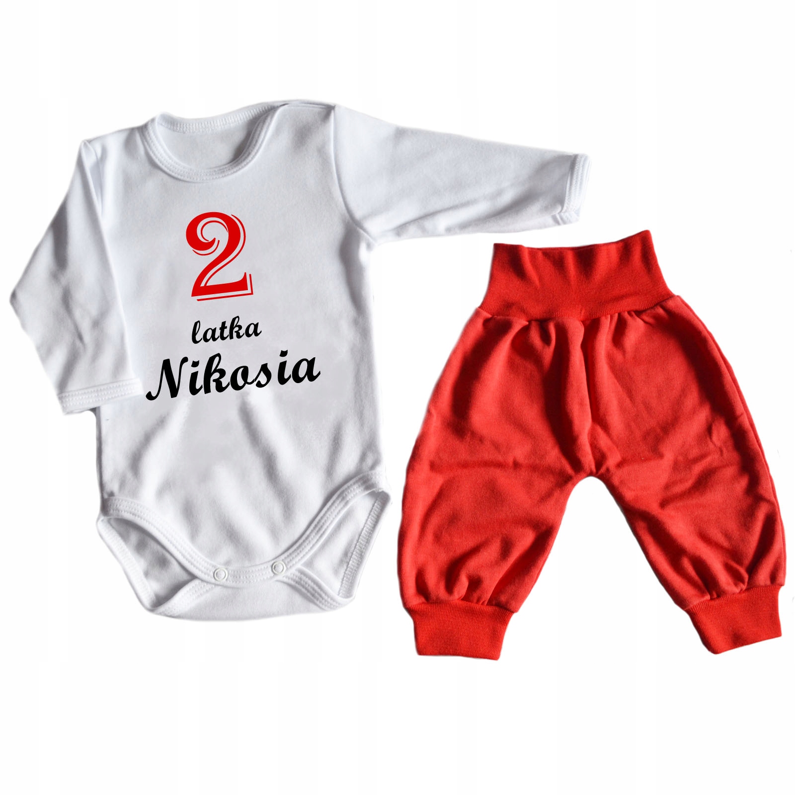 

Body niemowlęce na 2 latka urodziny + spodenki