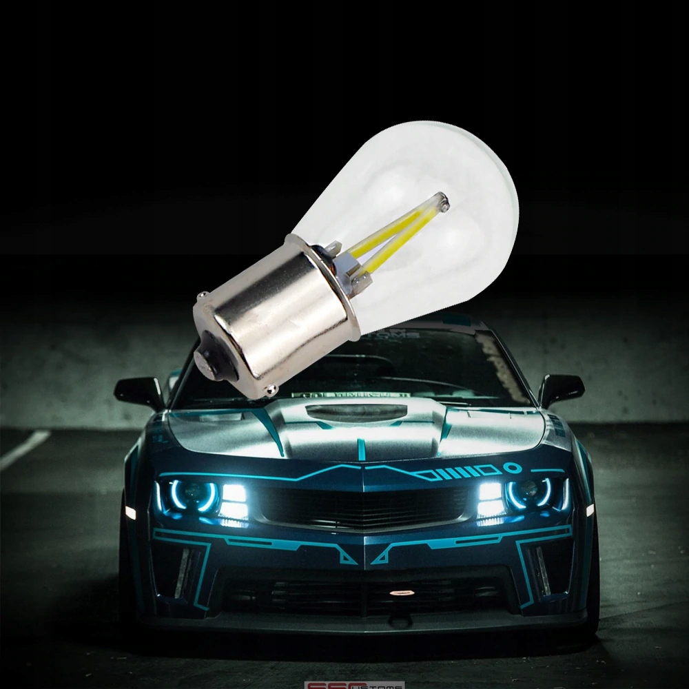 ŻARÓWKA LED 2 COB FILAMENT P21W BA15S CZERWONA Rodzaj LED