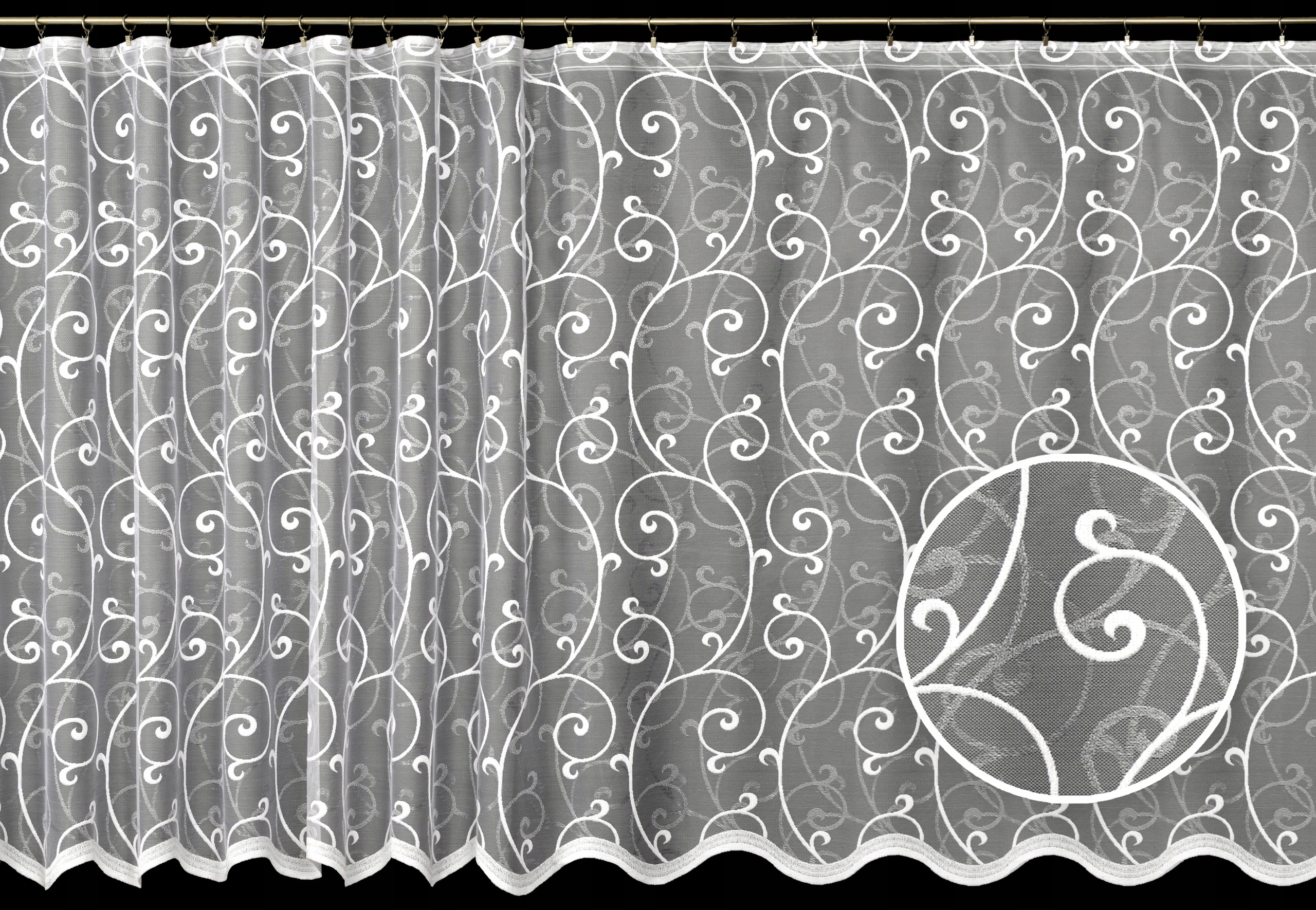 Mg Záclona 3997 Bílá 400X160 cm Hotová Obšitá M