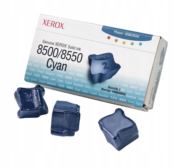 Tusz Xerox Phaser 8500/8550 108R00669 modrý