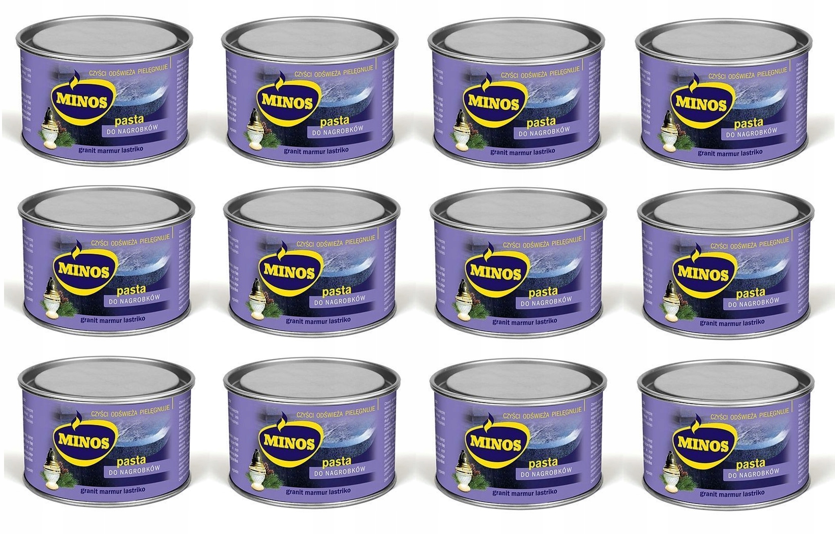 

Pasta Czyszcząca Do Nagrobków Minos 240 g x 12 szt