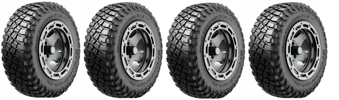 4x 235/85R16 BFGOODRICH MUD TERRAIN T/A KM3 NOWE