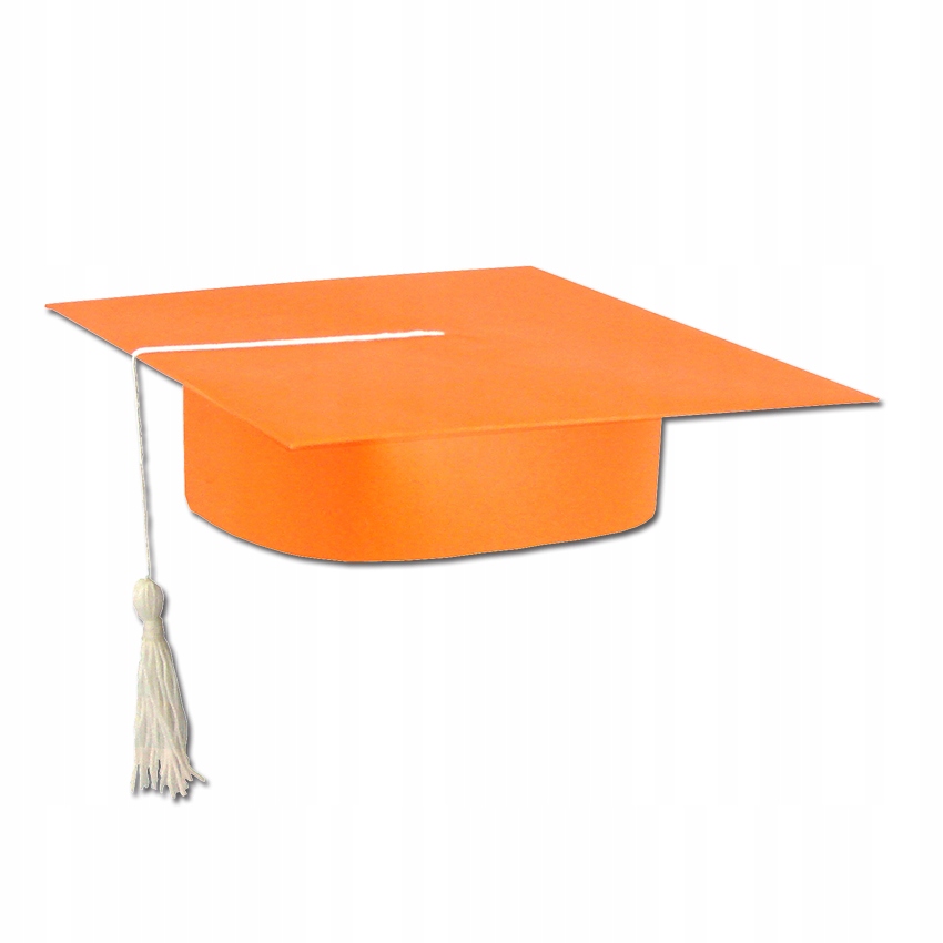 

Biret dla dzieci z gumką i chwostem Pomarańczowy