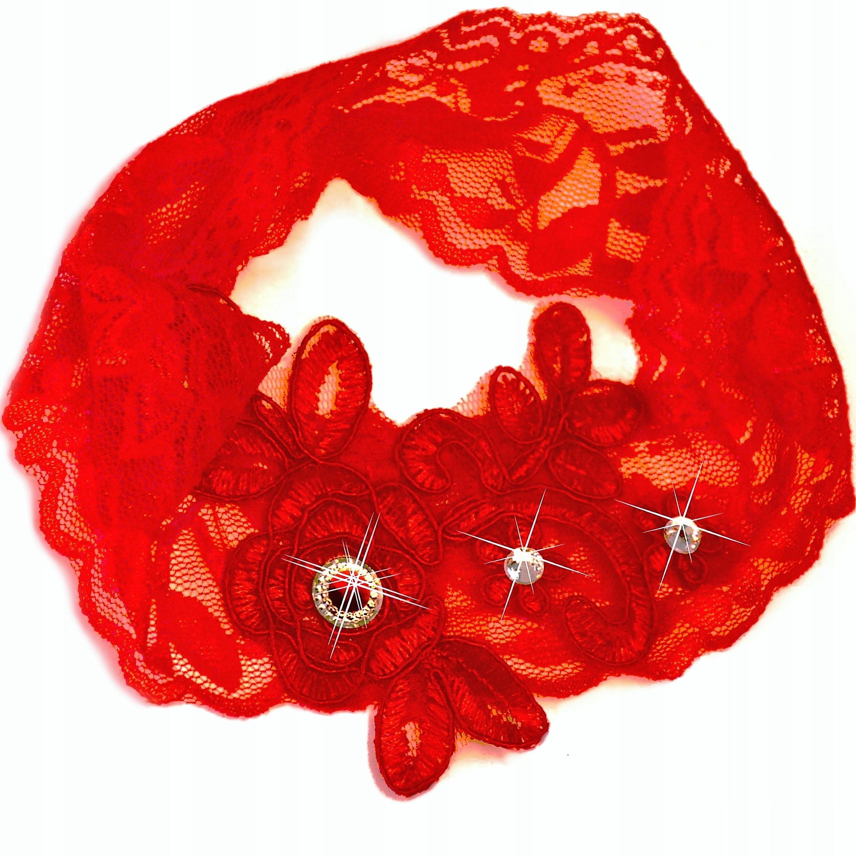 

Czerwona Podwiązka studniówka podwiązki Hand Made