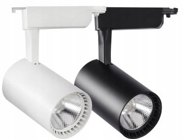 SZYNOPRZEWÓD 6M CZARNY ZESTAW 8 REFLEKTORÓW 6000K Jasność 2250 lm