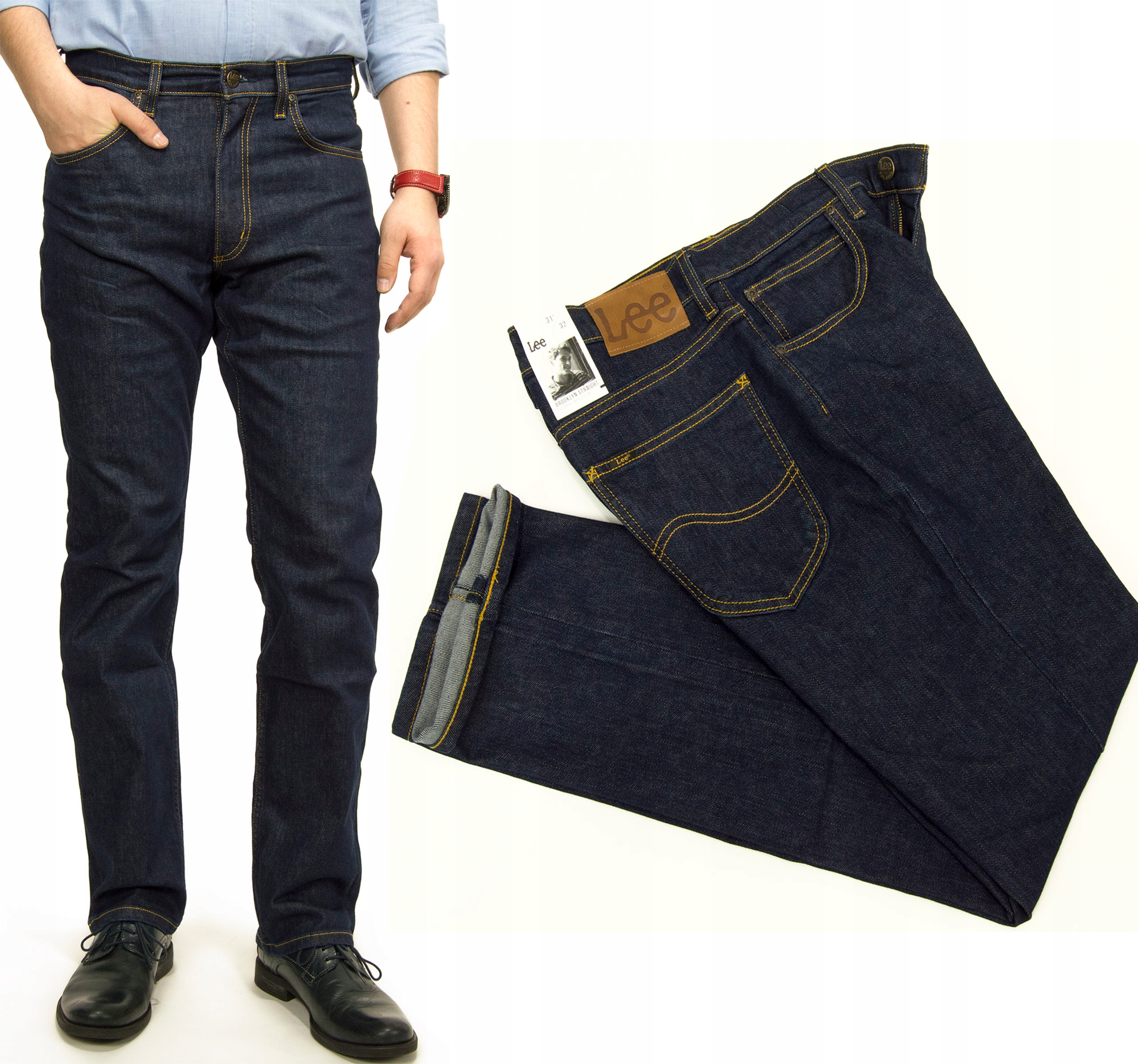 

Lee Brooklyn Straight One W. spodnie jeans W30 L32