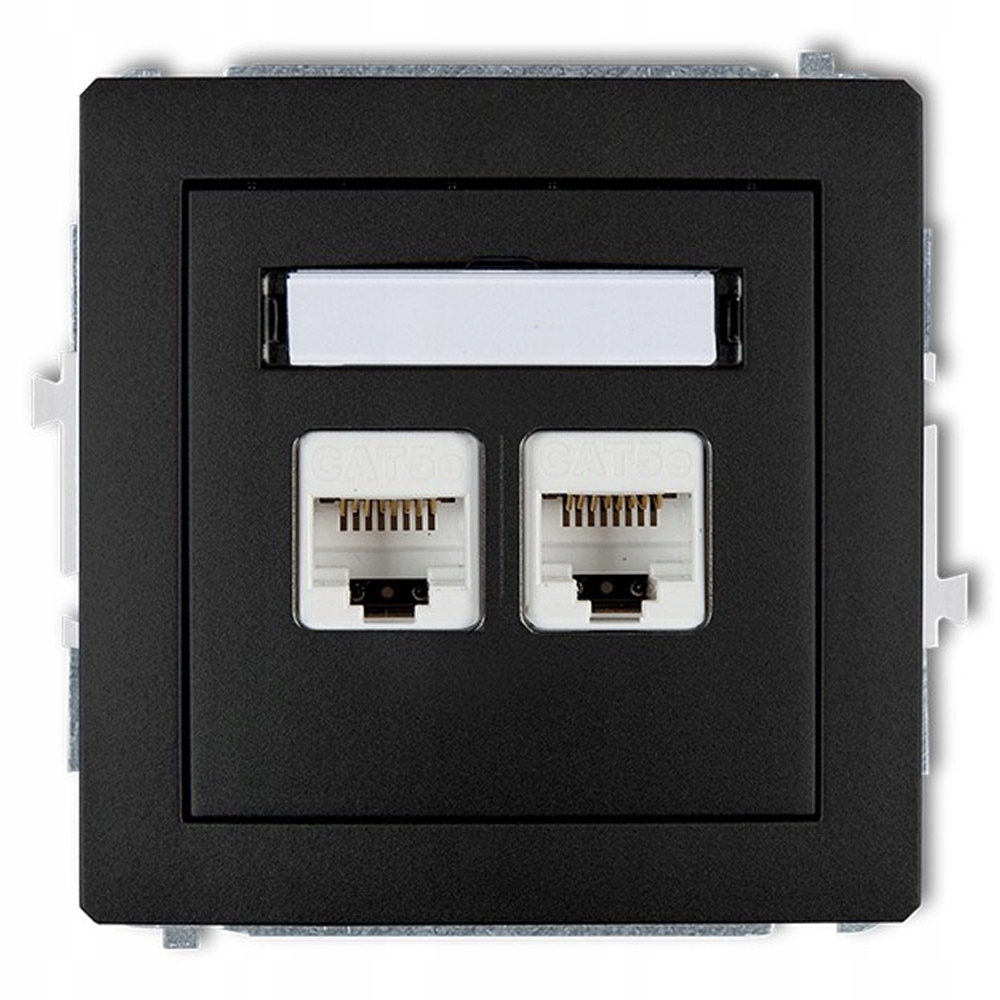 

Karlik Deco Gniazdo Komputer Podw Czarne 12DGK-2