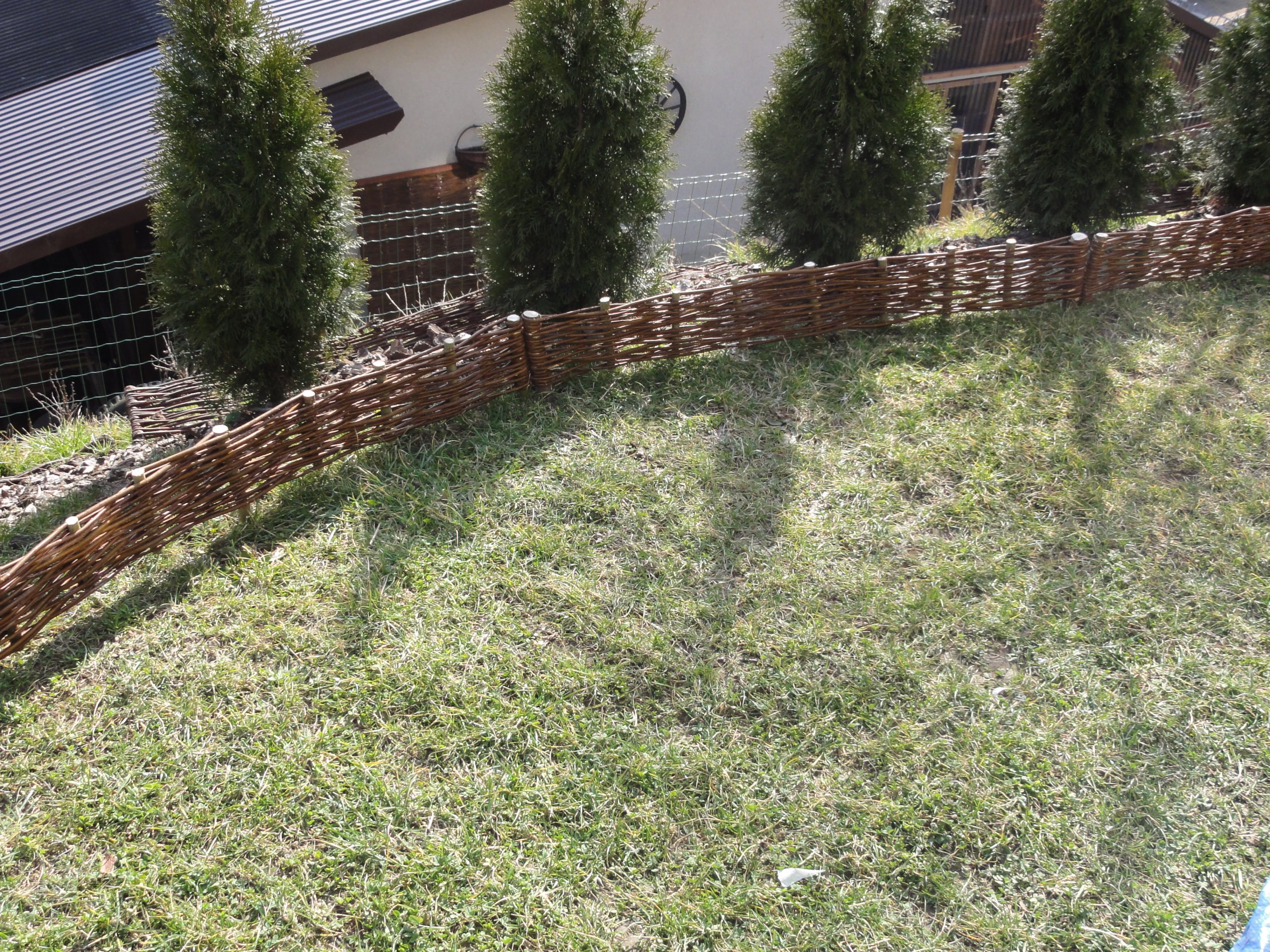 palisada wiklinowa,obrzeże płotek wiklinowy 100x20!! Materiał inny materiał