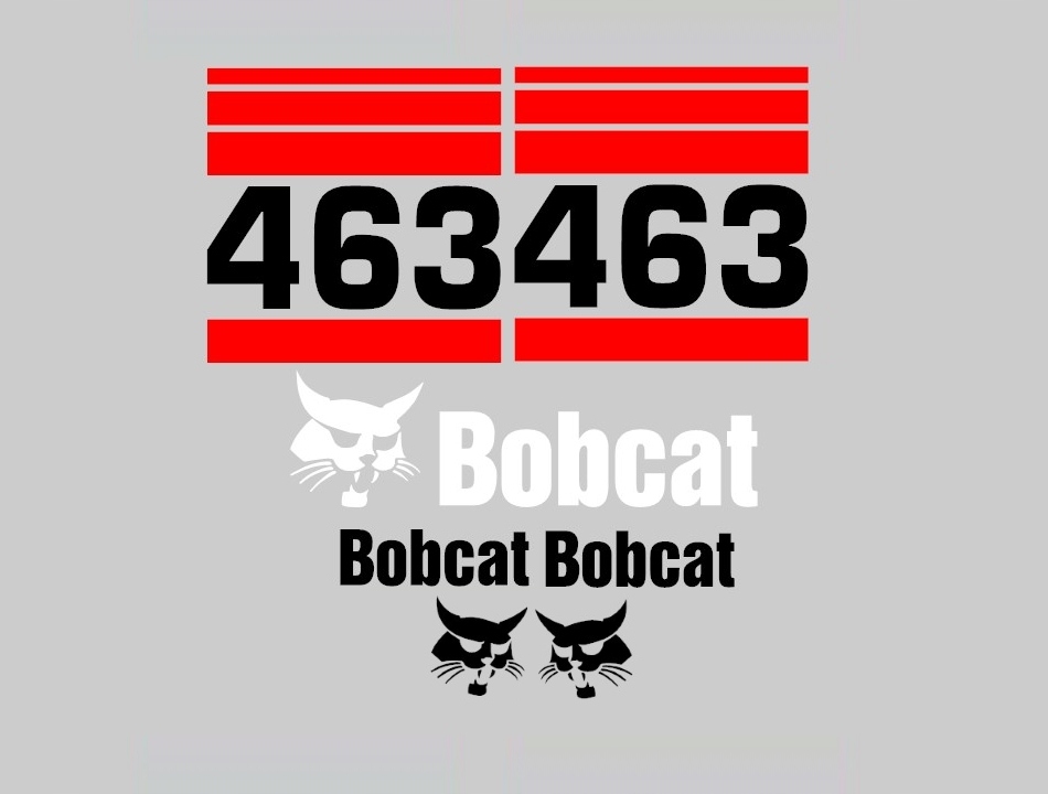 Samolepky s nálepkou Bobcat 463