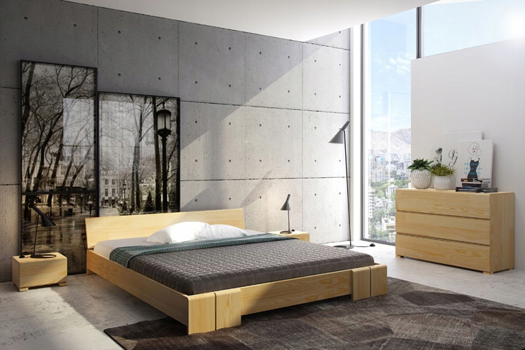 KOMODA PALISANDER Z SZUFLADAMI DREWNIANA = SOSNOWA Marka Elior