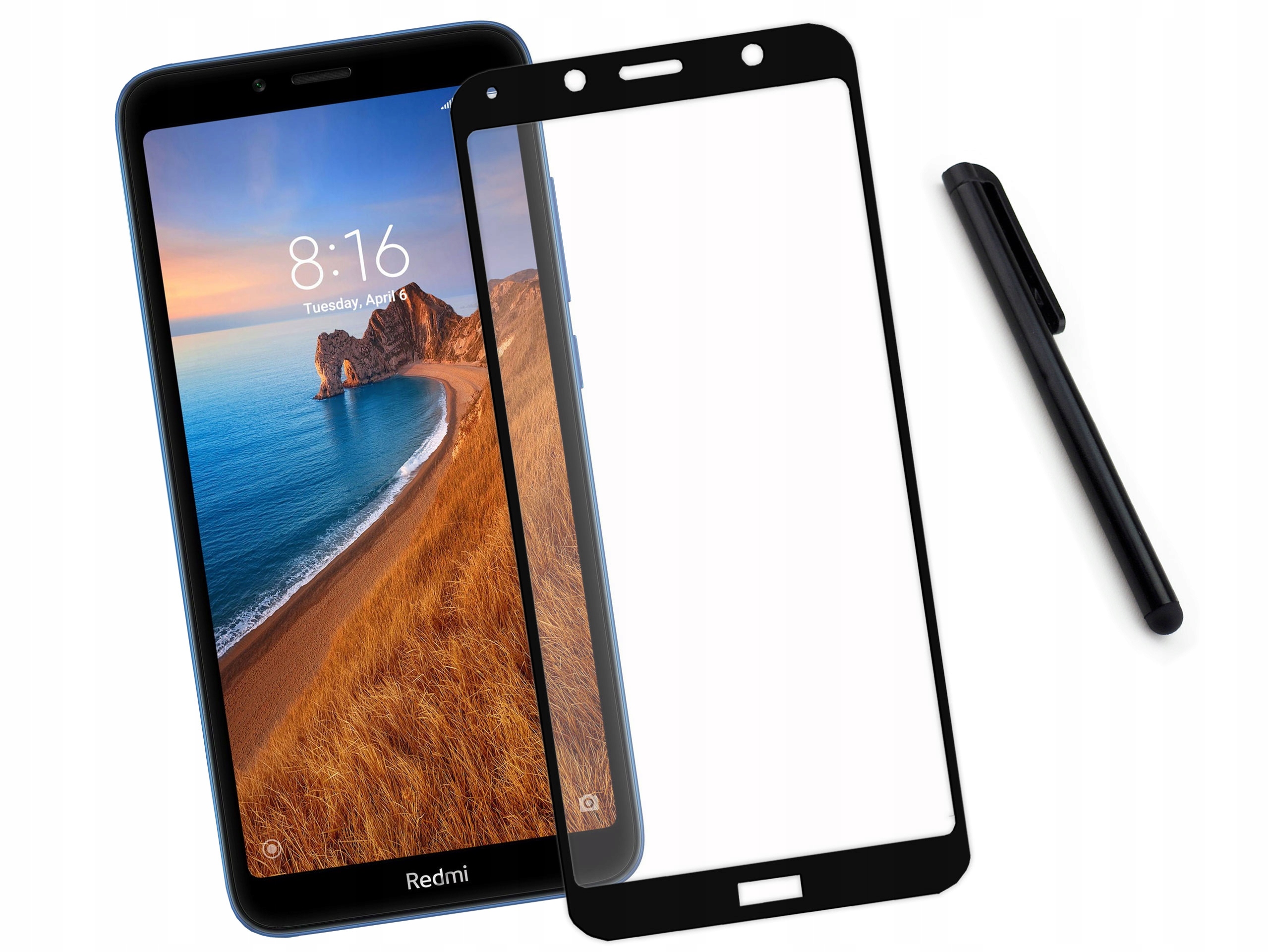 

Szkło 3D hartowane Xiaomi Redmi 7A Czarne szybka