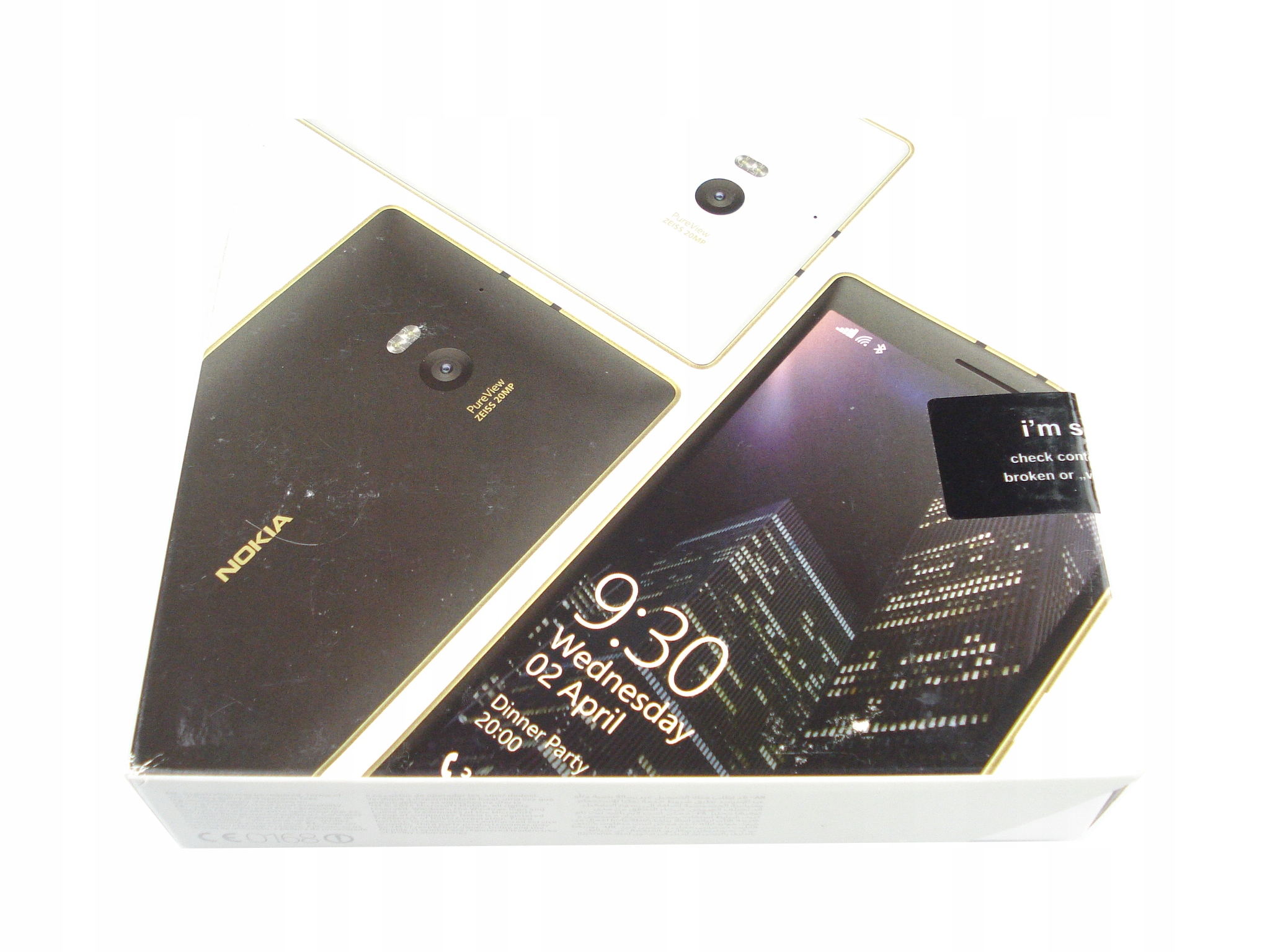 100% NOWA NOKIA LUMIA 930 RM-1045 BLACK/GOLD