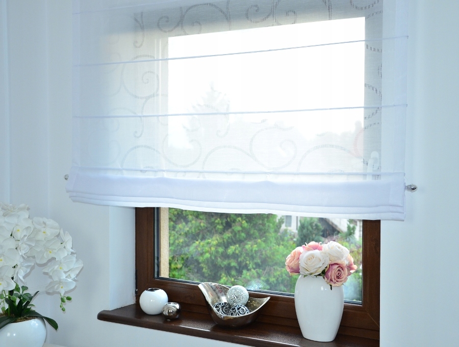 ROLETY ROLETA RZYMSKA NA KARNISZ BIAŁA ESY FLORESY 8290840371 - Allegro.pl