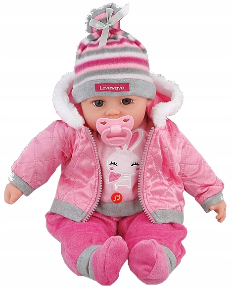 BABY lalka BOBAS mówi ŚPIEWA butelka SMOCZEK 10 Kolor dominujący odcienie różu