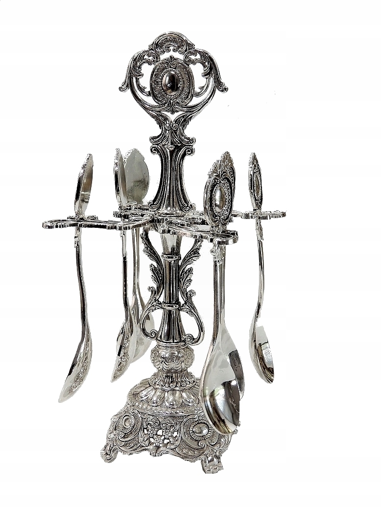 

Łyżeczki 6 Szt Na Stelażu Posrebrzane Barok GRAWEr