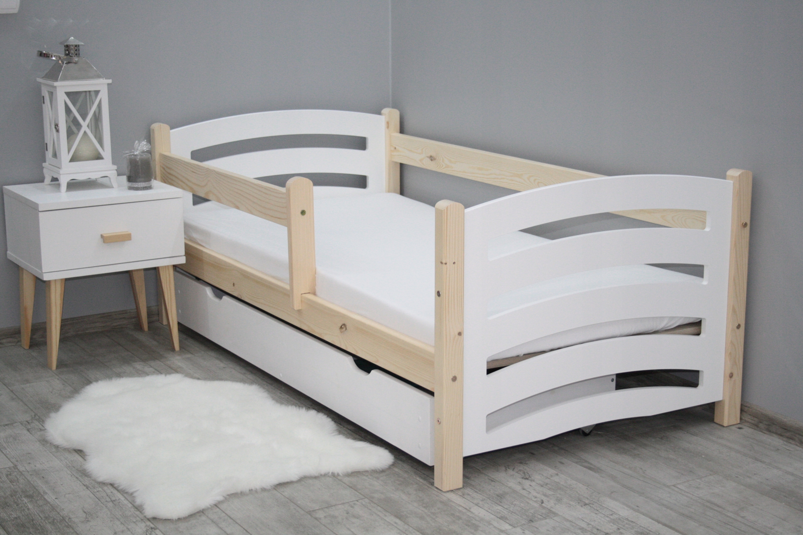 łóżko dziecięce MELA 80X160 + SZUFLADA+MATERAC Marka inna