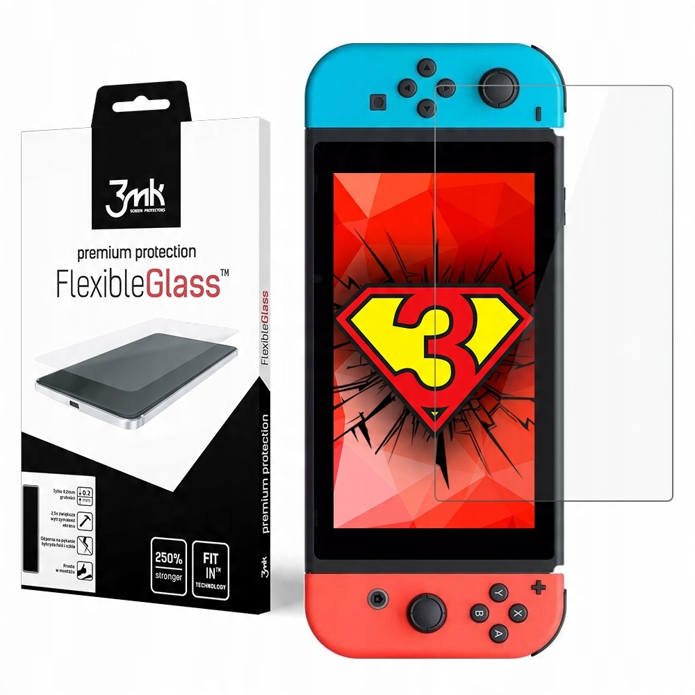 

Szkło na ekran 3mk FlexibleGlas do Nintendo Switch