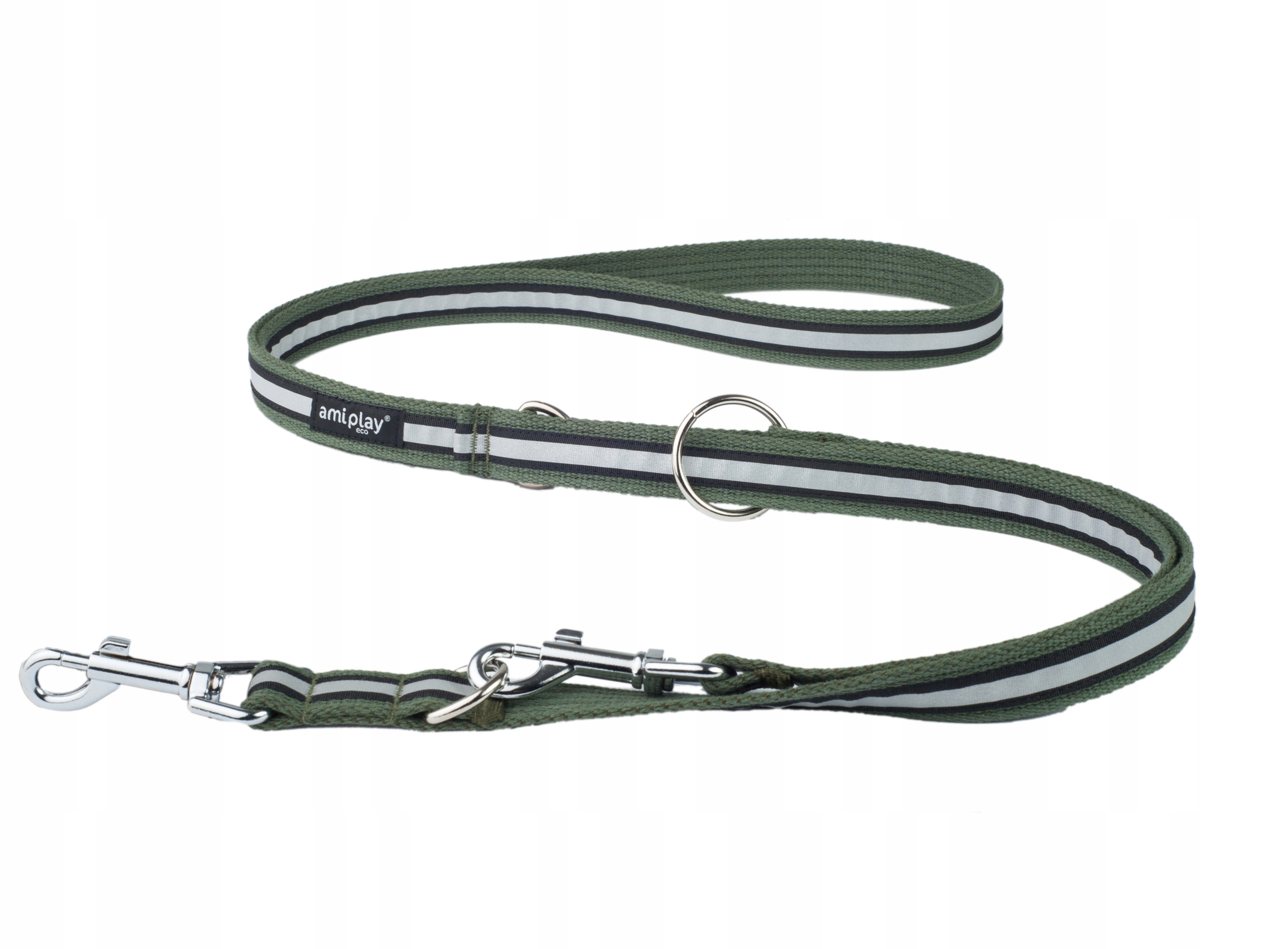 

amiplay Mocna smycz 6in1 Cotton Shine M Khaki