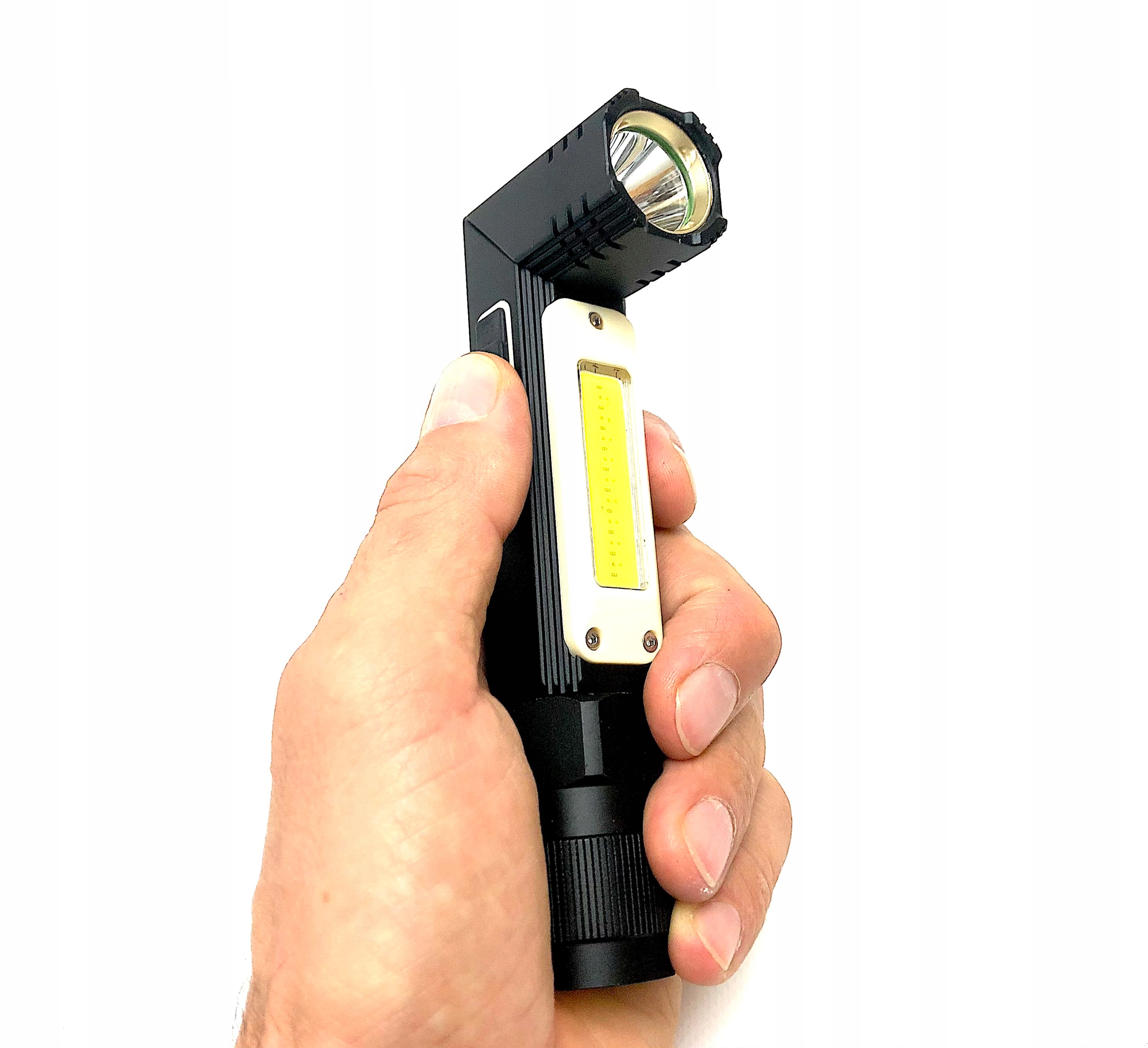 УГЛОВОЙ ФОНАРИК ПЕРЕЗАРЯЖАЕМЫЙ МАГНИТ USB COB XML LED