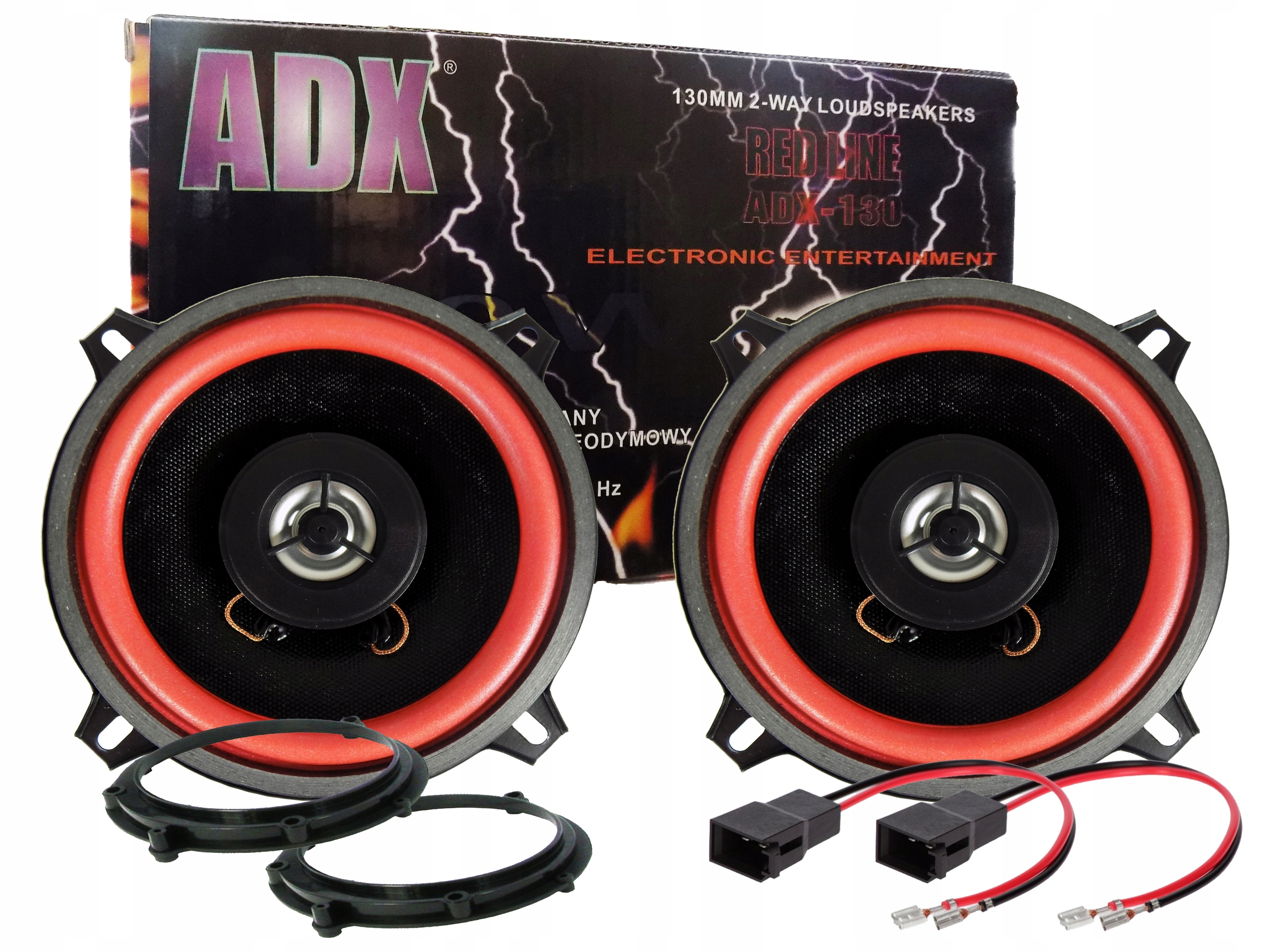 GLOSNIKI AUDI A4 B5 DRZWI PRZOD DYSTANSE KOMPLET