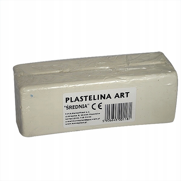 

Plastelina artystyczna 500g szara 0,5kg polska