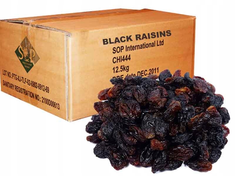 Levně Rozinky 12,5 Kg Tmavé Nesířené Velkoobchod Dovozce