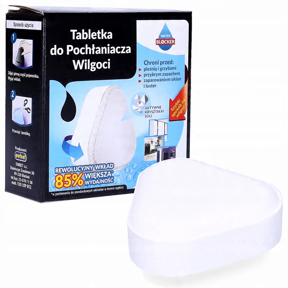 

Ewbet Tabletka Pochłaniacz Wilgoci Water Blocker