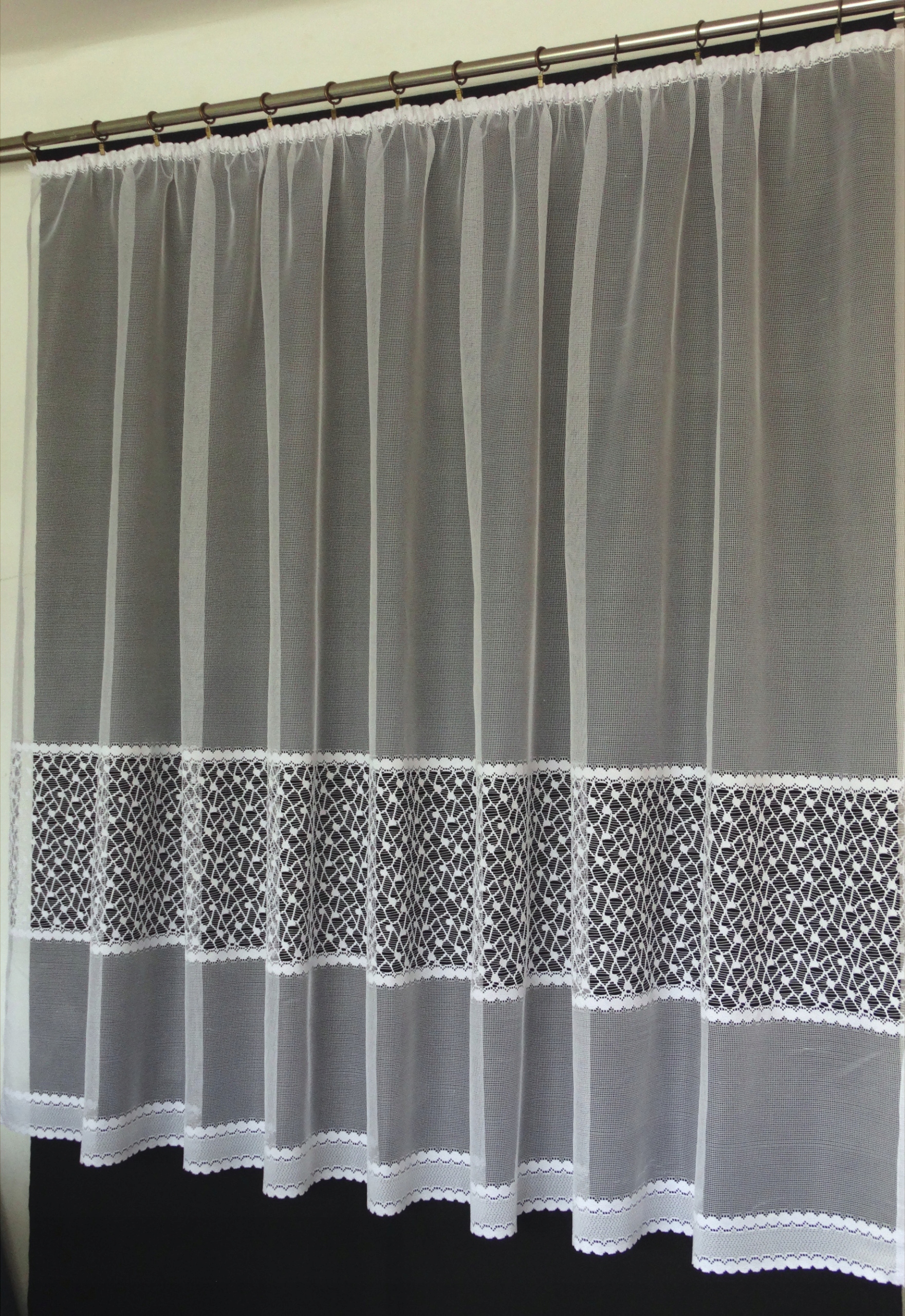 Mg Záclona 660/3 Bílá 350X160 cm Hotová S Páskou Skr