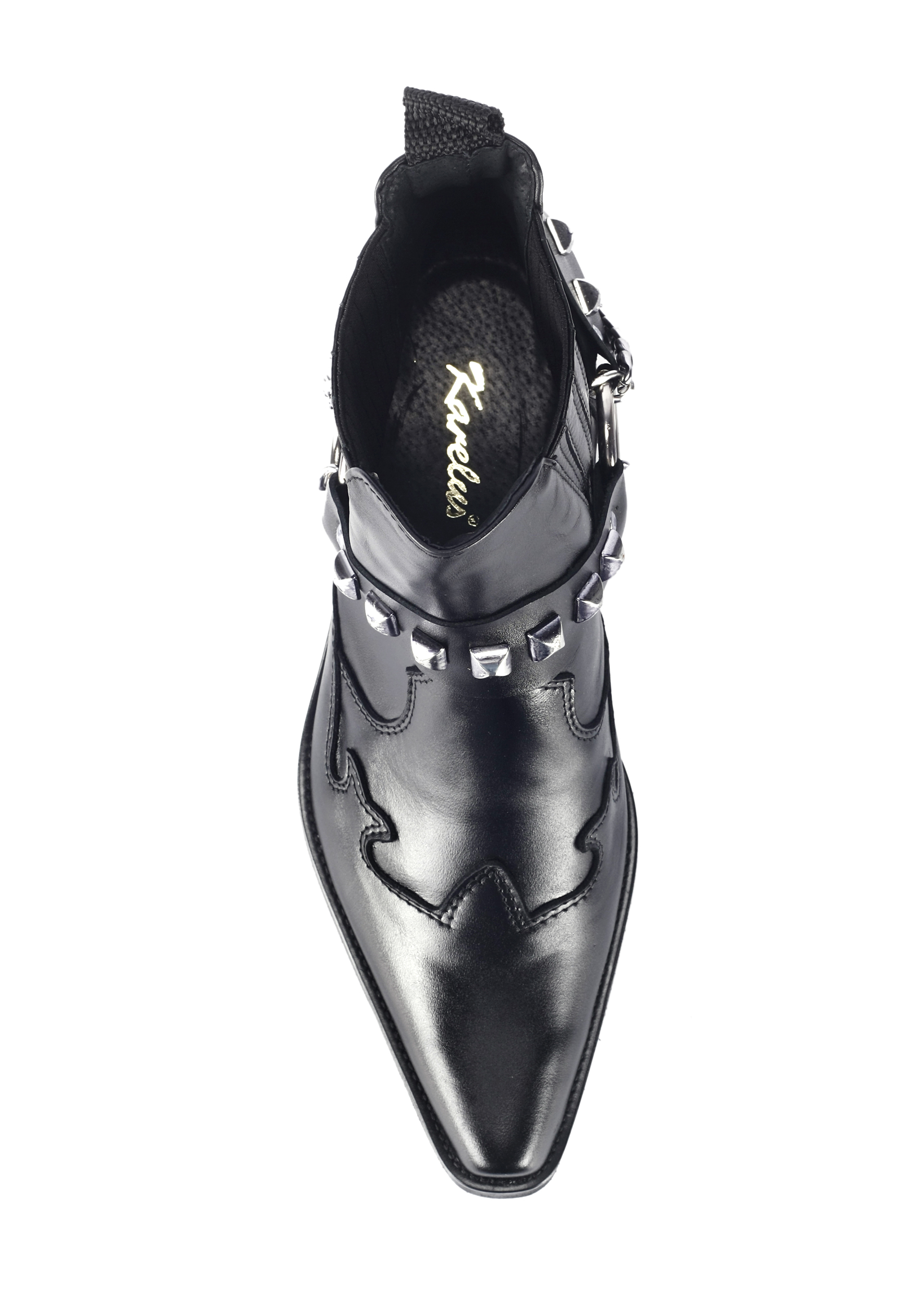 SUPER Kowbojki z ćwiekami, model 603 skóra Nowość Długość wkładki 30.5 cm