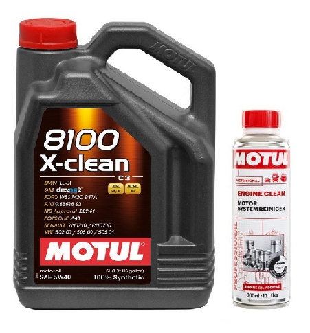 

Motul 8100 X-clean 5W40 5L 502 505 LL04 + Płukanka