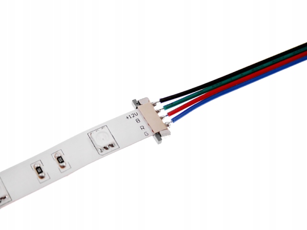 

Złączka do taśmy Led Rgb 10mm wsuwana z przewodem