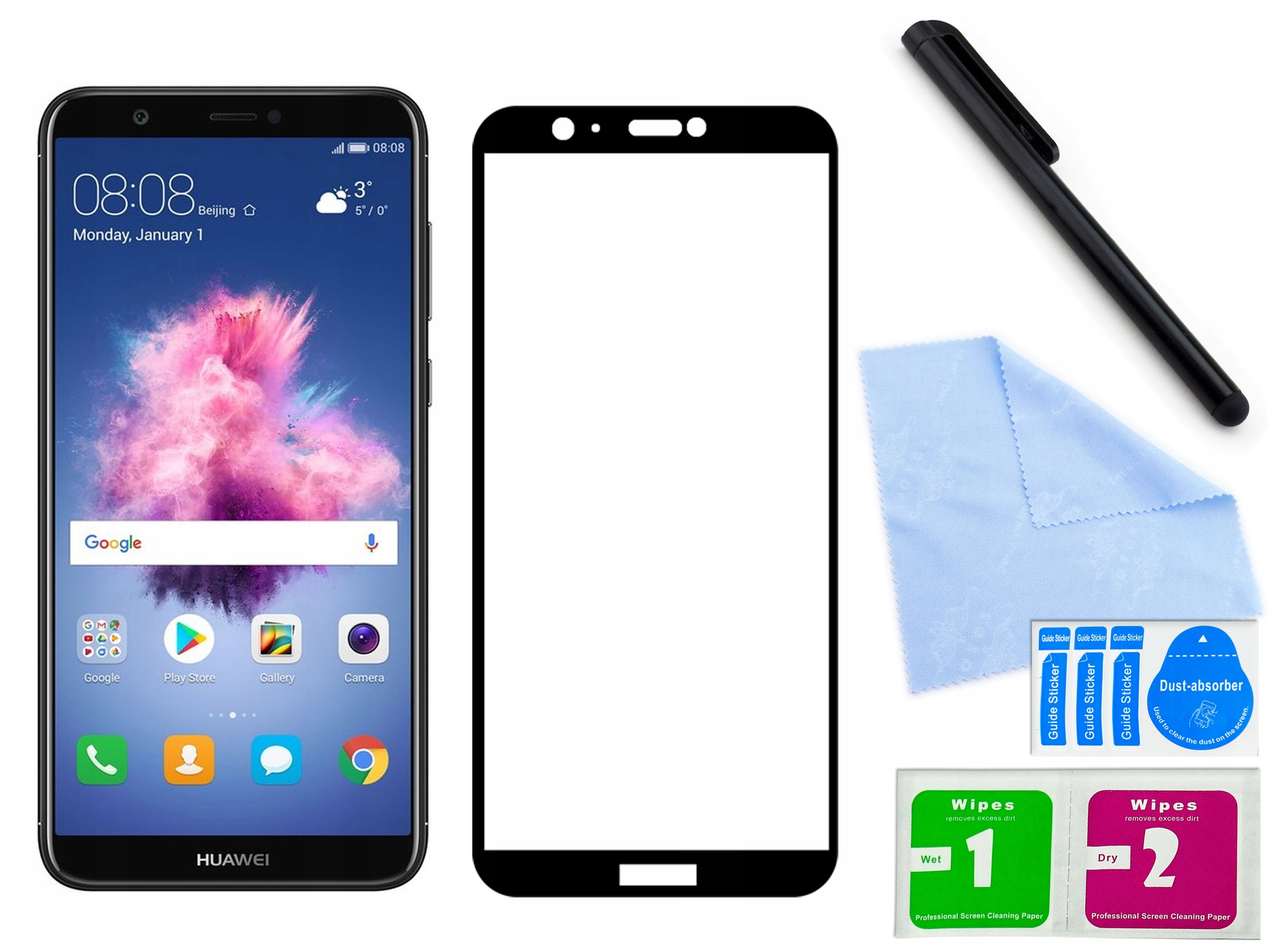 

Szkło hartowane 3D 9H do Huawei Enjoy 7S Czarne