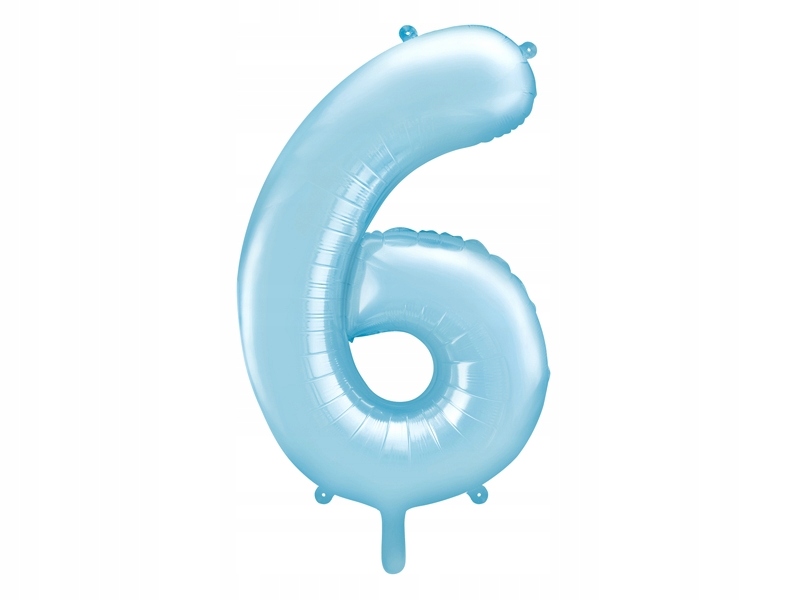 

Balon foliowy Cyfra 6 niebieska 86 cm