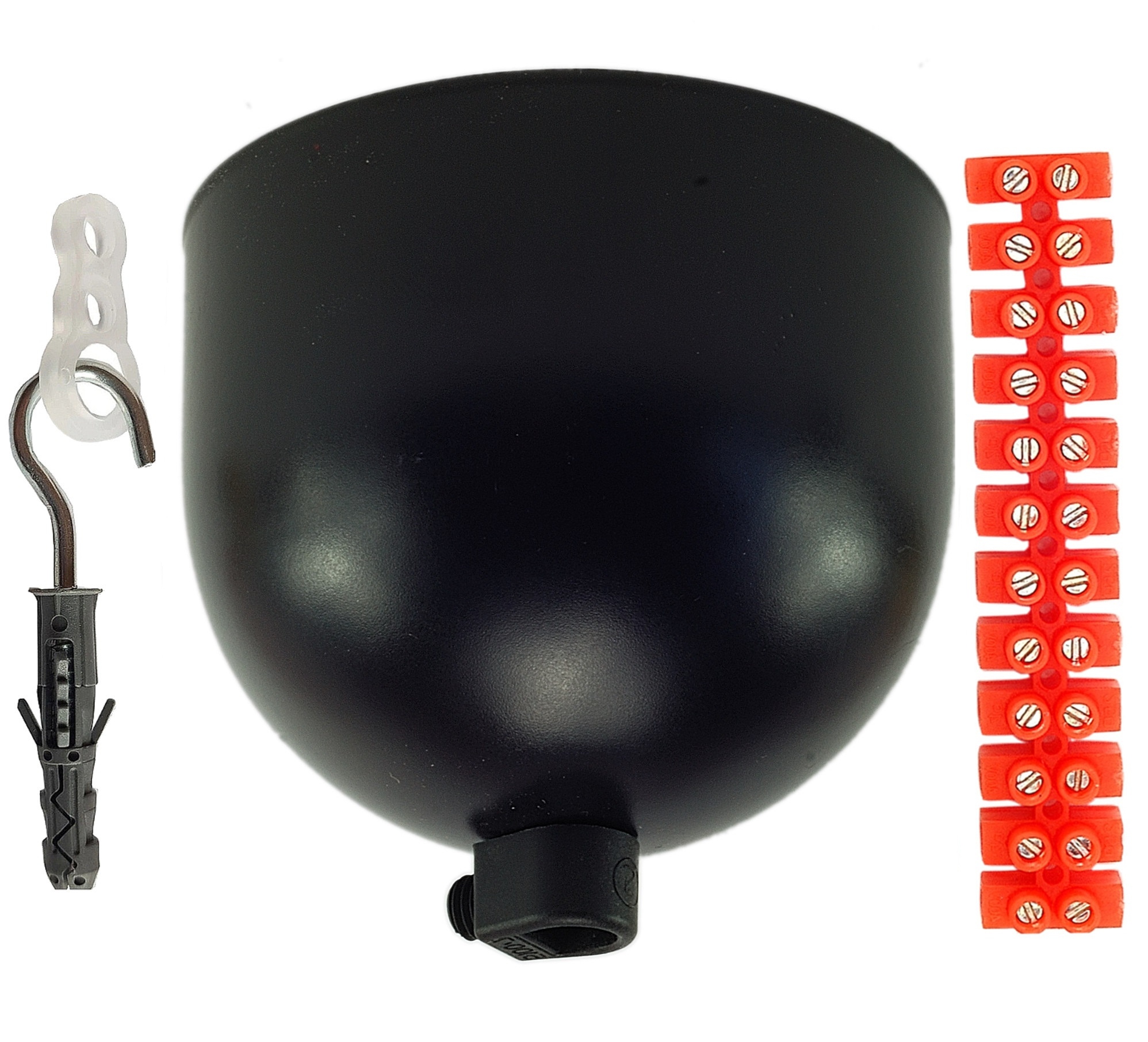 

czarna rozeta podsufitka 1 puszka lampa pająk Loft