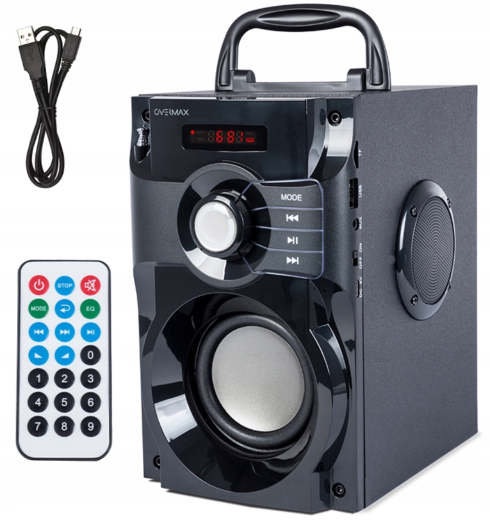 GŁOŚNIK PRZENOŚNY BEZPRZEWODOWY Bluetooth Soundbeat 2.0 USB SD AUX RADIO Moc 15 W