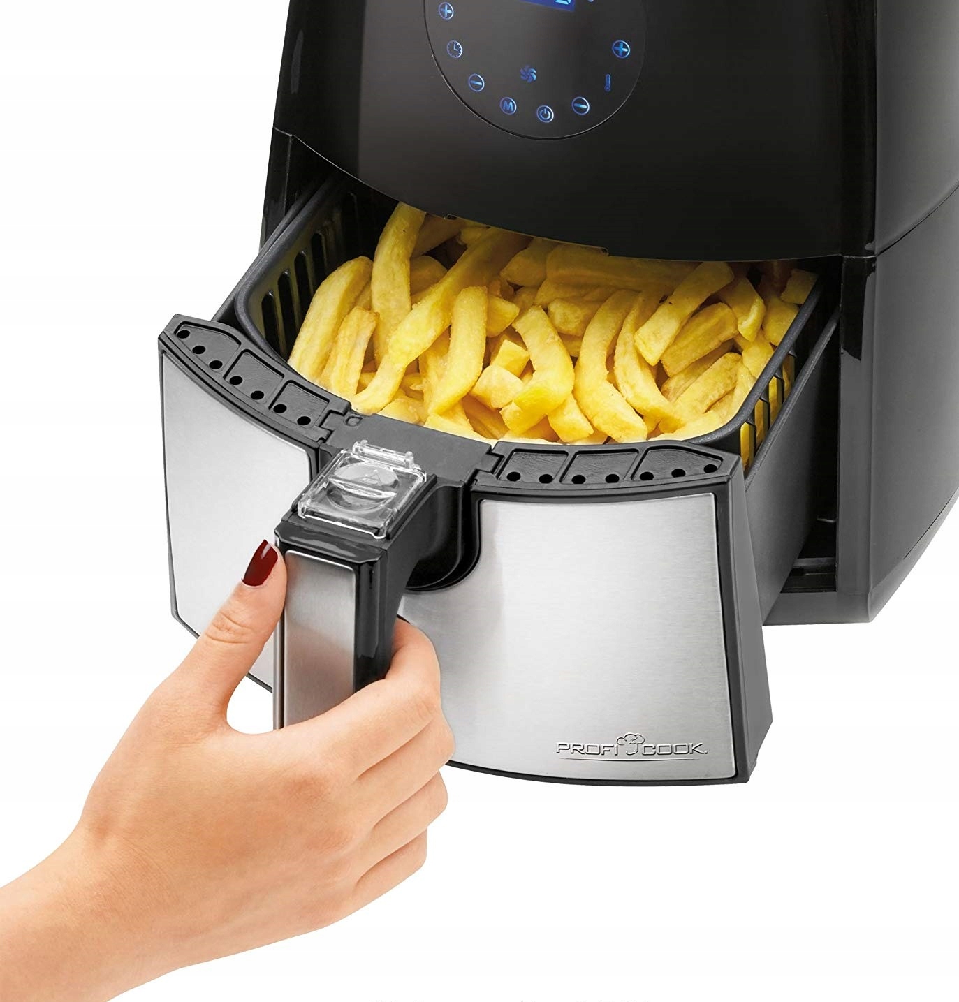 FRYTKOWNICA FRYTOWNICA BEZTŁUSZCZOWA BEZ TŁUSZCZU OLEJU LED 7 PROGRAMÓW Marka Profi Cook