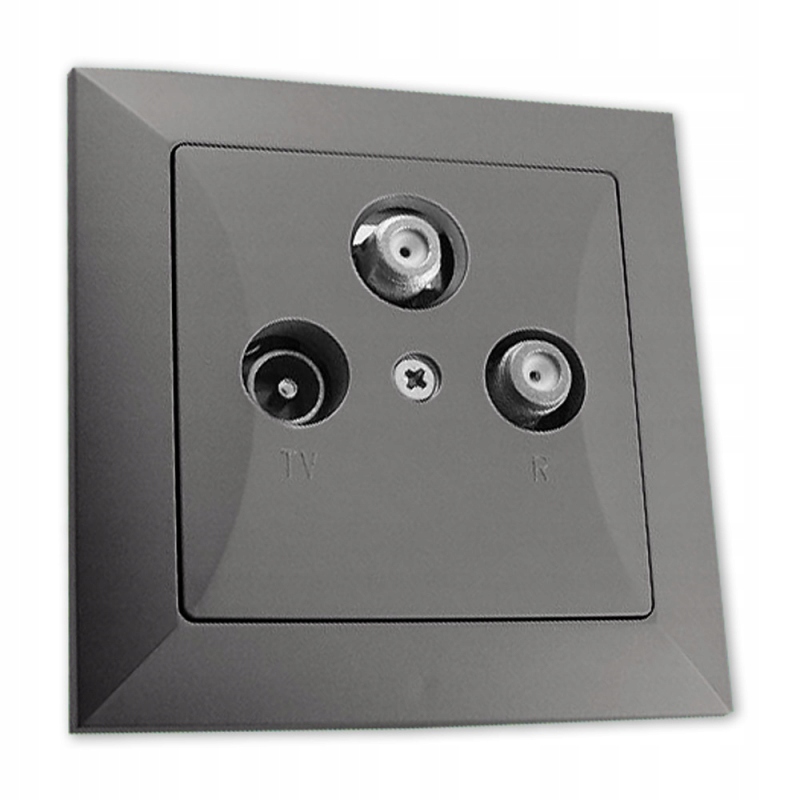 

Opal Gniazdo Telewizyjne Rtv-sat-sat Grafit