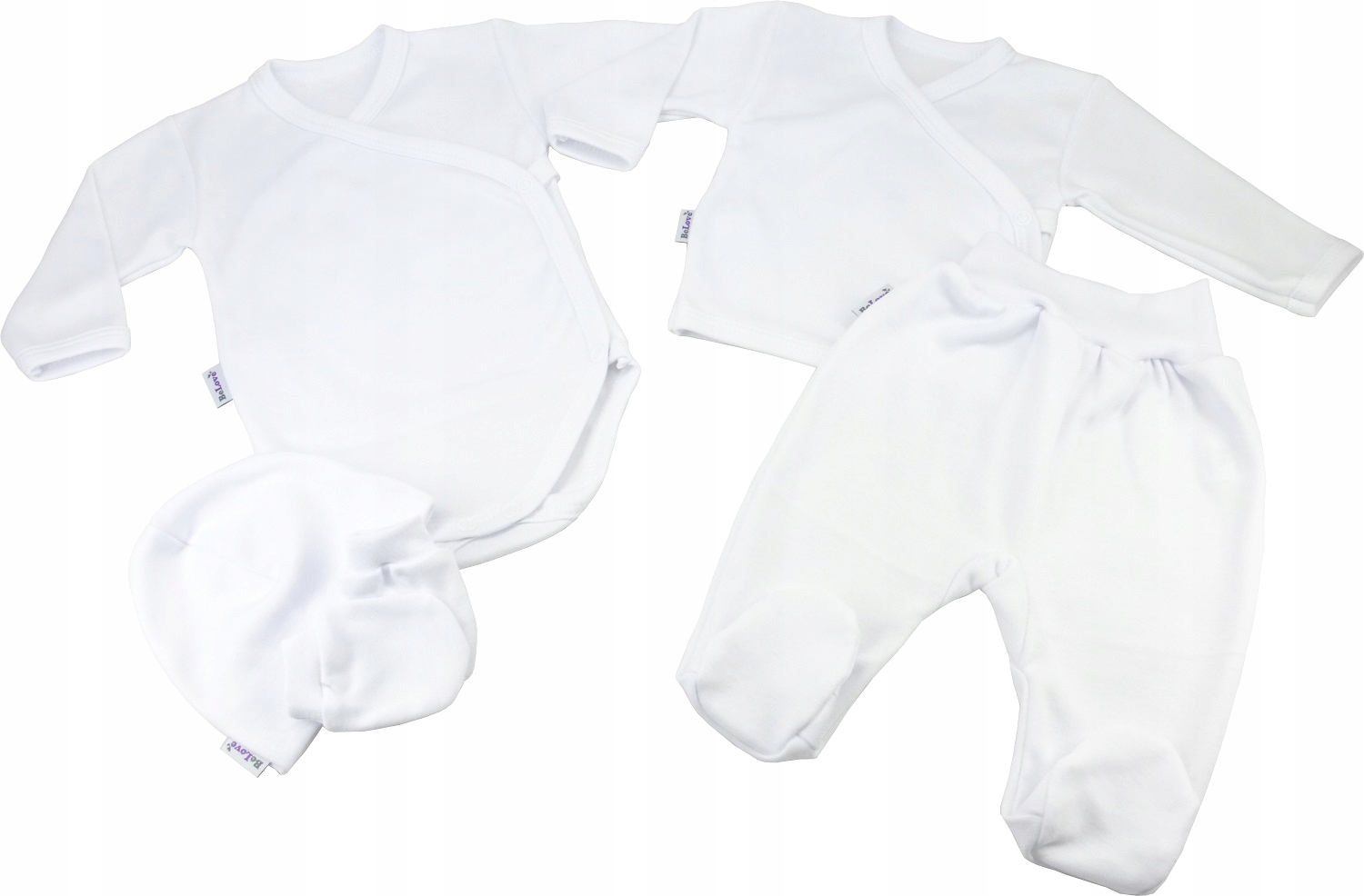 Wyprawka komplet dla noworodka 56 biały BeLove