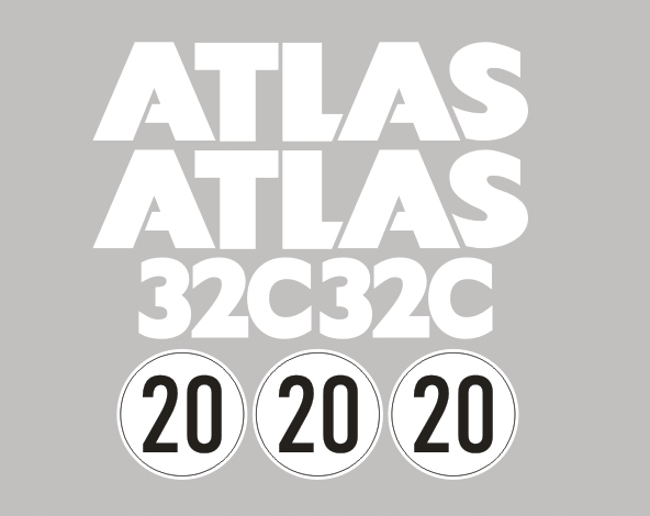 Stickers wrapping ATLAS 32C