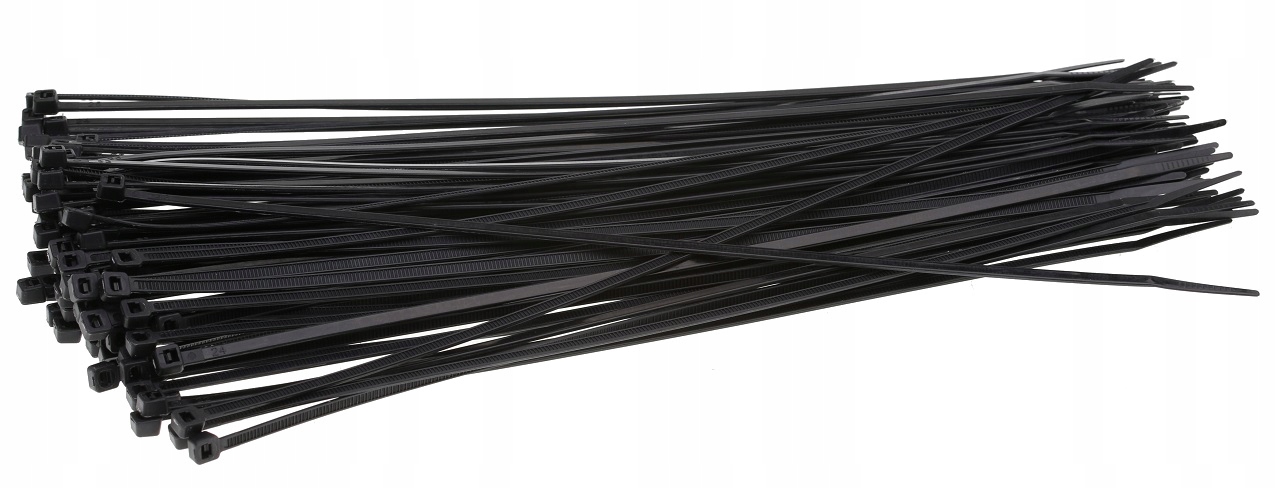 OPASKI KABLOWE ZACISKOWE ZIP 3.6 x 300 mm CZARNE