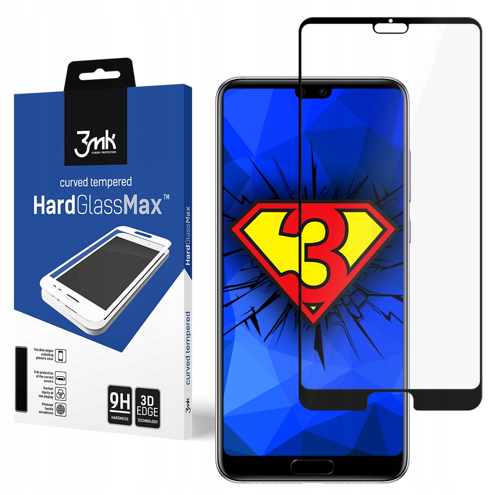 

Huawei P20 - Szkło hartowane - 3mk HardGlass Max