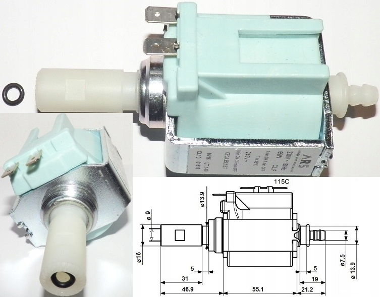 Pompa do ekspresu Bosch Siemens Nivona Melitta Gaggenau Neff Miele Jura Aeg