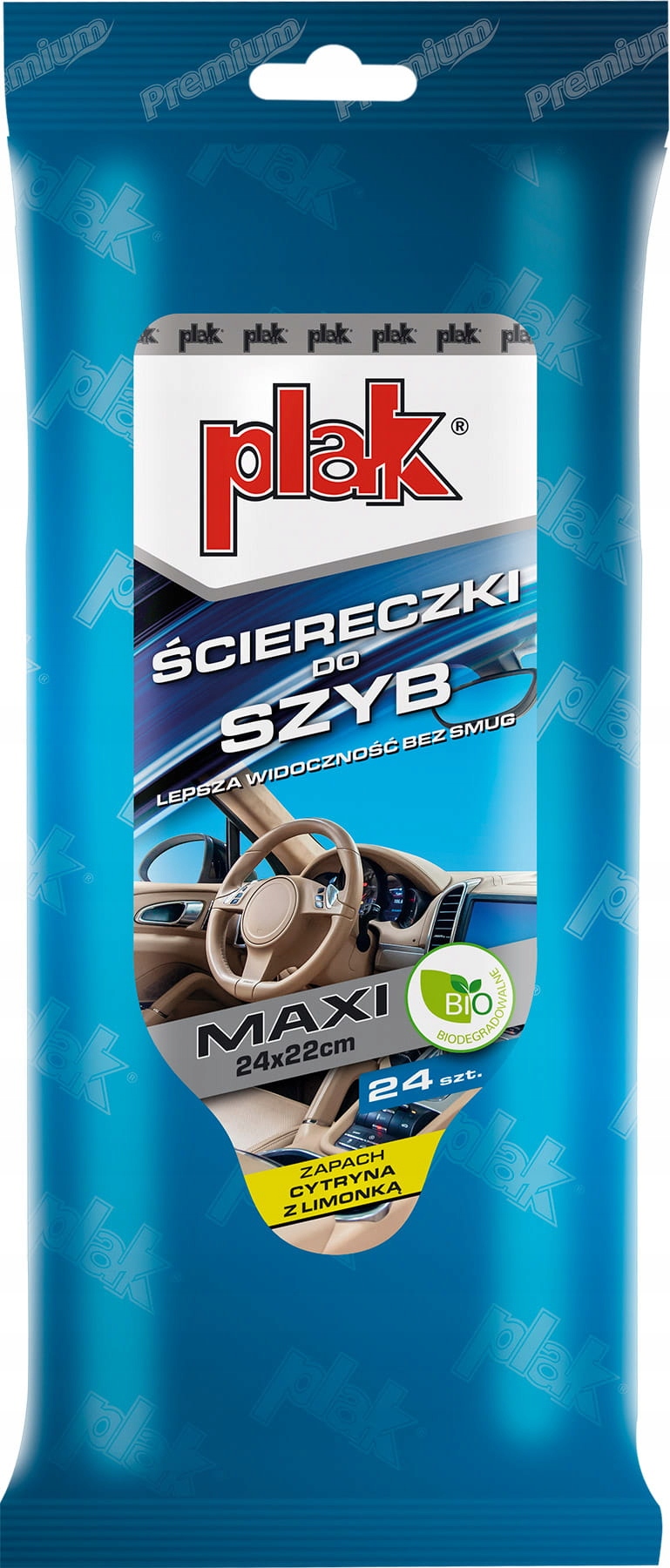 

Plak Ściereczki Do Szyb Cytryna z limonką Maxi 24x