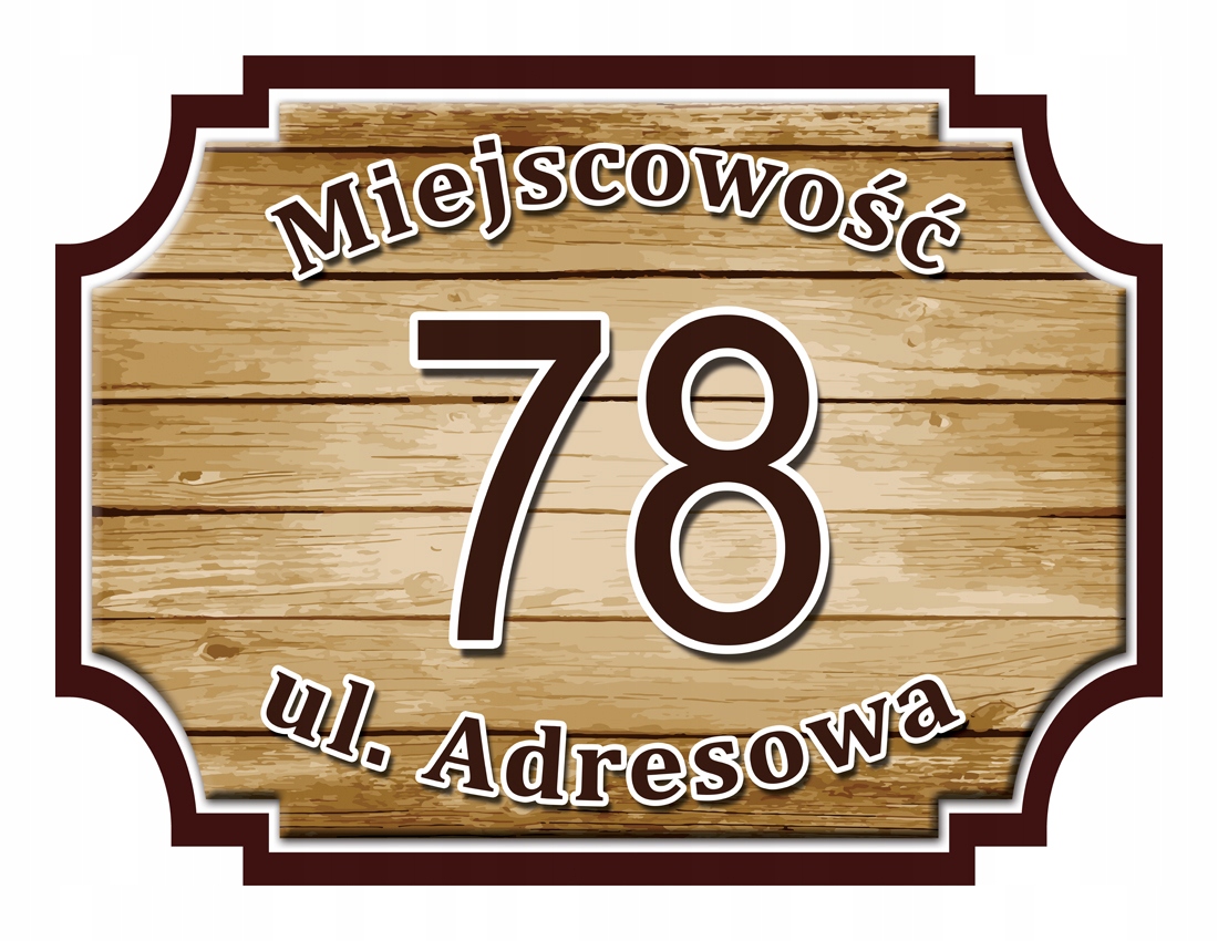 

Tabliczka Adresowa Adres Numer Na Dom znak ulica
