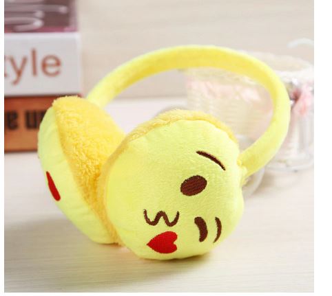 NAUSZNIKI ZIMOWE ciepłe MIĘCIUTKIE EMOJI dzieci Rozmiar (new) 50 (poniżej 50 cm)