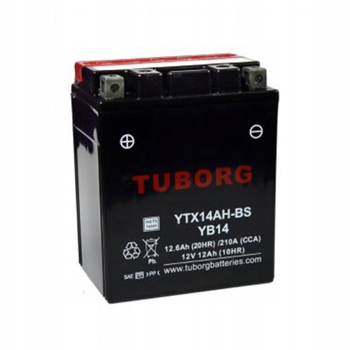 Akumulator Tuborg YTX14AH-BS YB14 12.6Ah 210A AGM