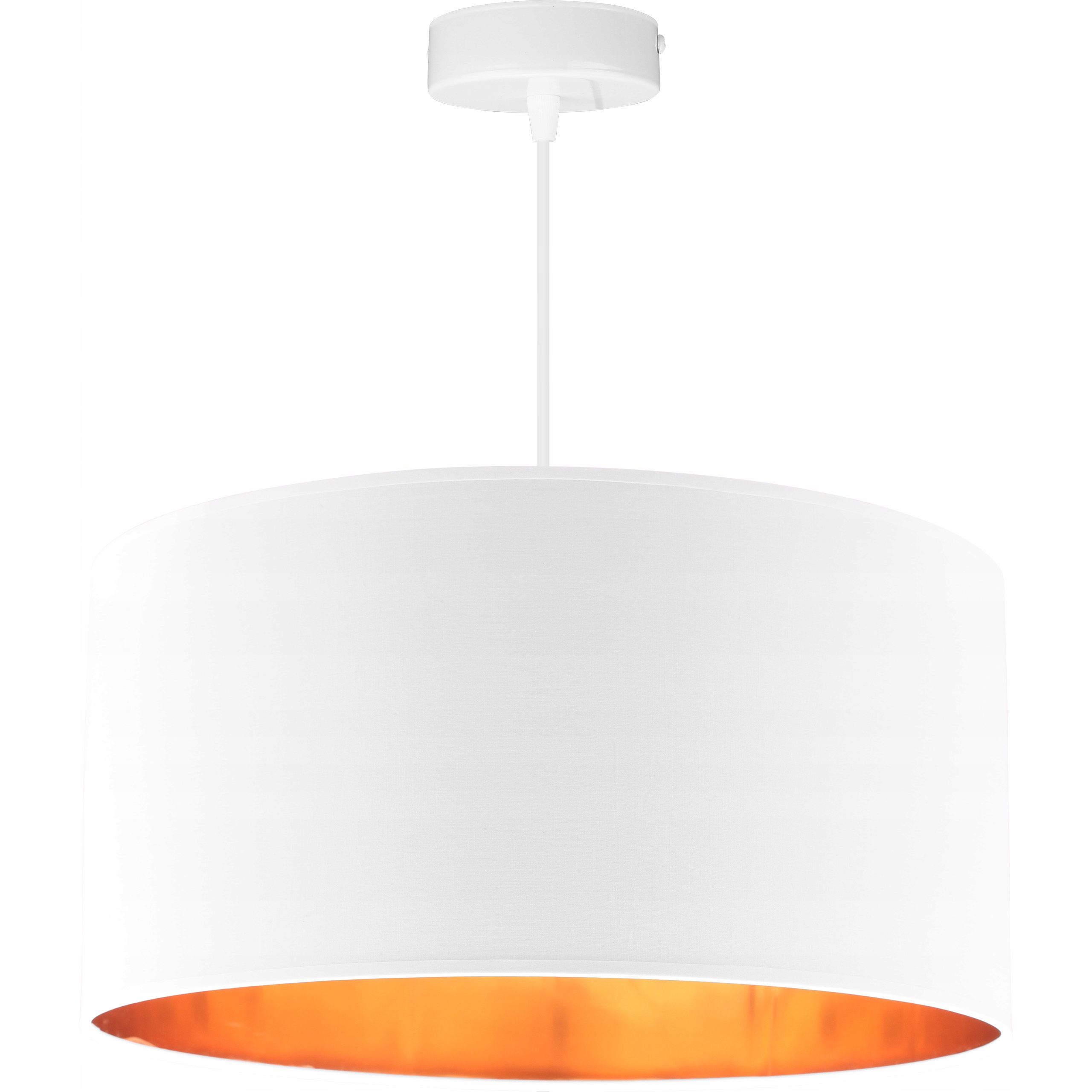 

Lampa Wisząca Sufitowa Żyrandol Złota Abażur Led